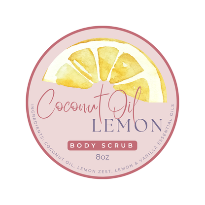 Coconut Oil Lemon Body Scrub
