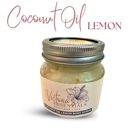 Victoria's Coconut Oil Lemon Body Scrub Web Image